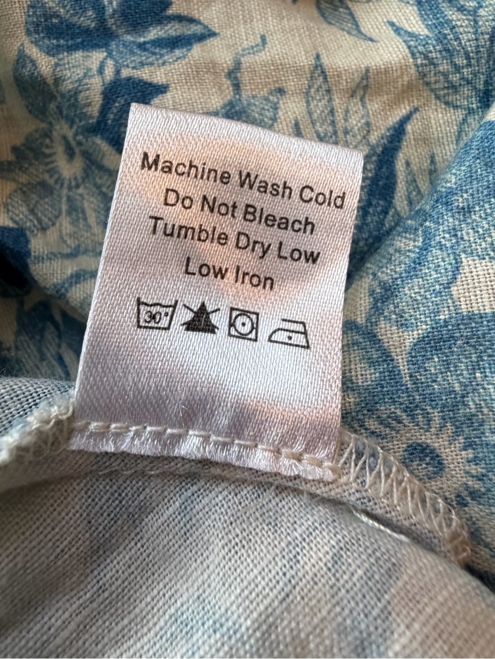 LARGE Tuckernuck Misty Blue Toile Tate Dress  WORN ONCE - Picture 6 of 6